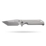 Granite Frontier × Boone Forge "Aegis" Titanium Tanto Liner Lock Knife (4.14" M390 Blade)