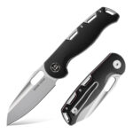 Granite Frontier × Boone Forge "Vanguard" Black G10 & Sandvik 14C28N EDC Folder (3.33" Blade)