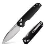Granite Frontier × Boone Forge "Pioneer" Black G10 & Sandvik 14C28N Axis Lock EDC Folder (3.05" Blade)